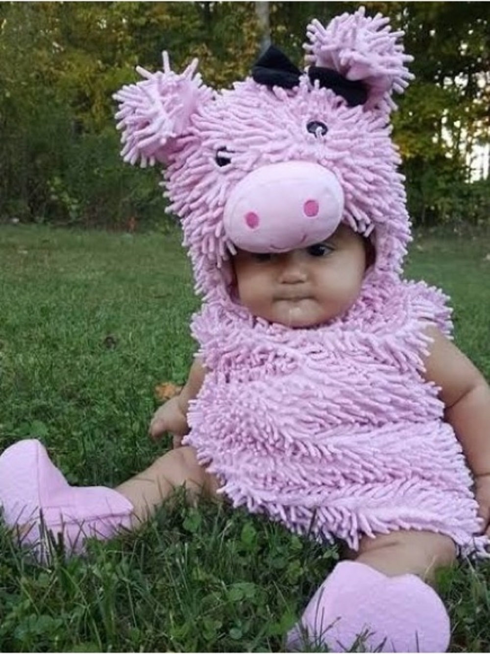 Little Pig Chenille Infant costume Size 3-6 months